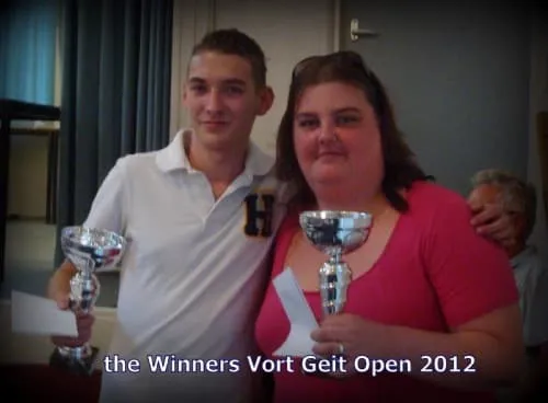 Winnaars Patrick vd Boogaard en Priscilla de Geus