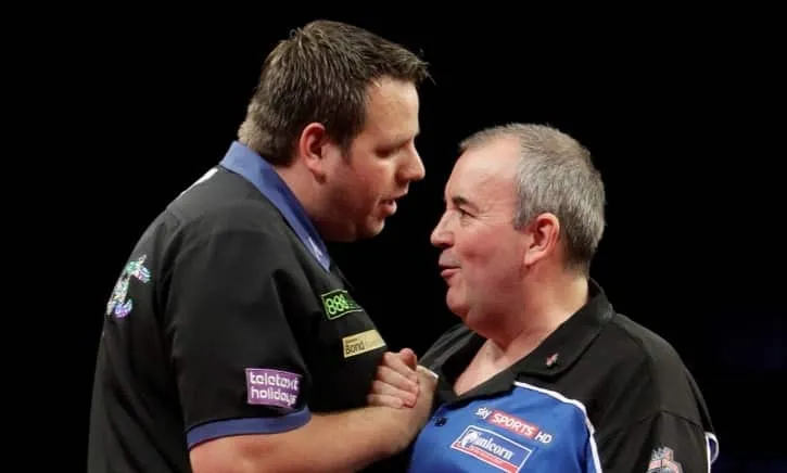adrian lewis phil taylor 888com premier league darts play offs lawrence lustig pdc 010180968645900