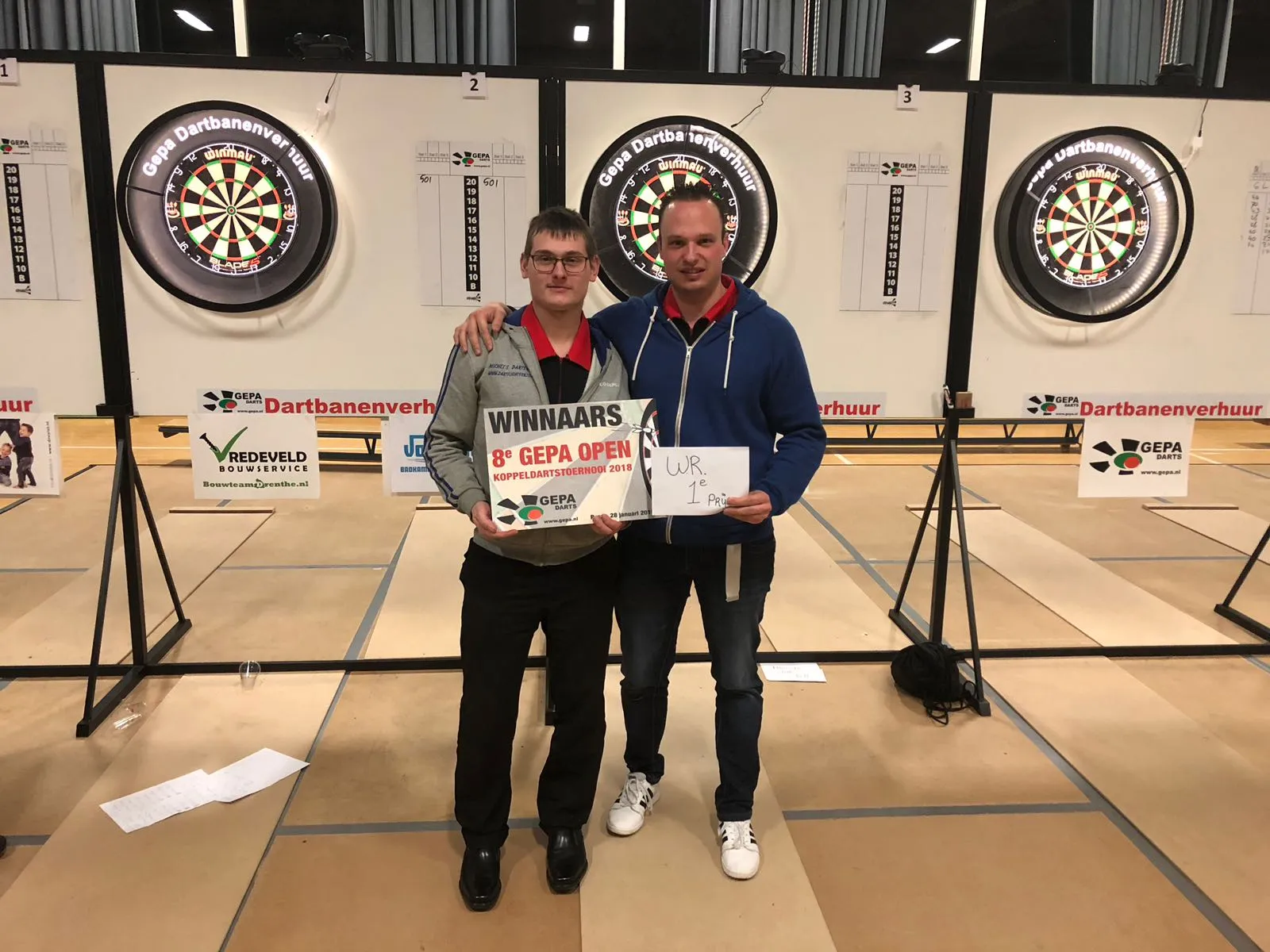 winnaars 8e Gepa Open koppeldartstoernooi