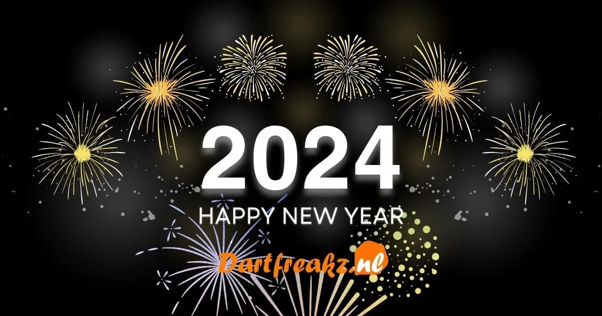 black white modern happy new year facebook post