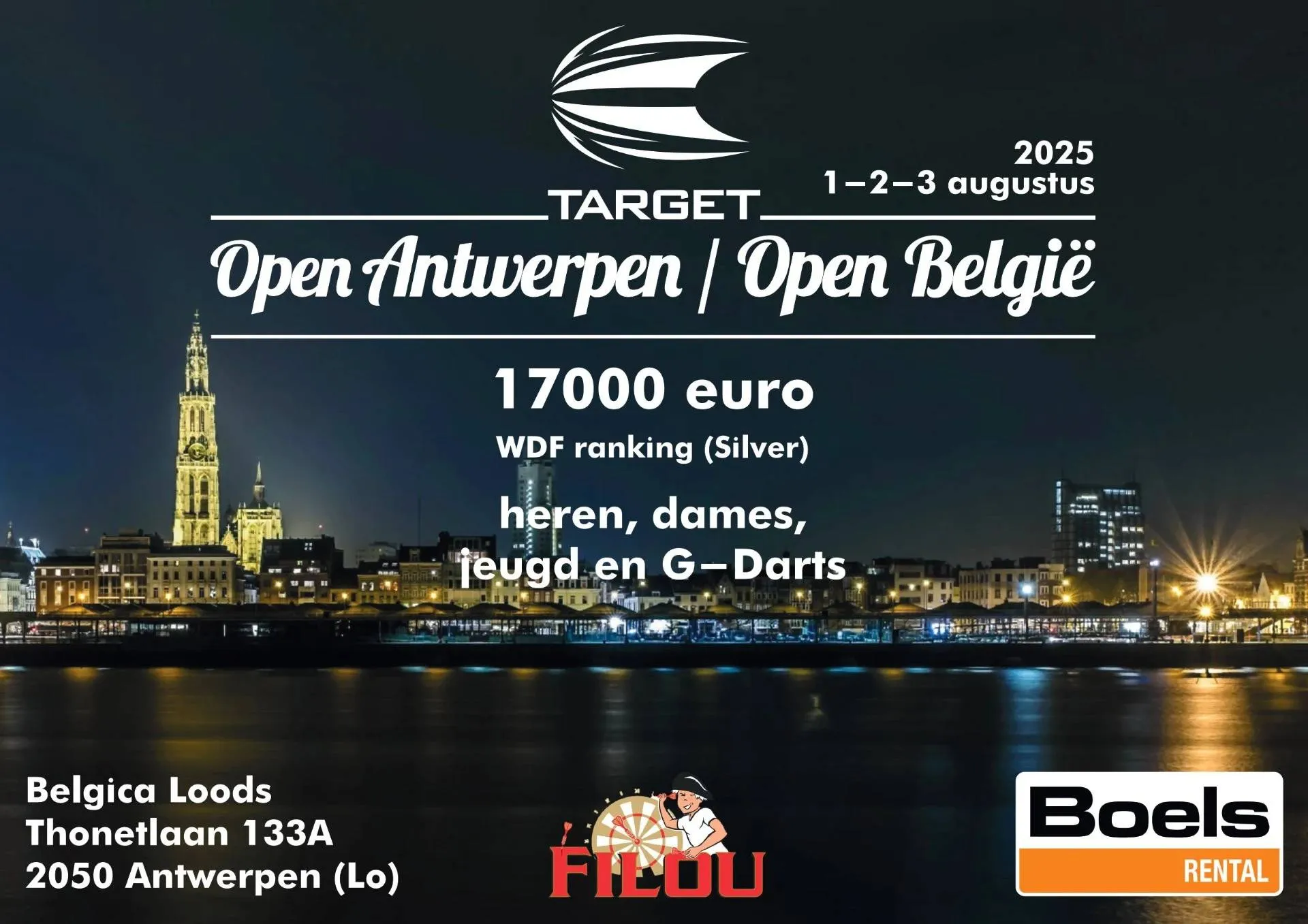 Target Open Antwerpen en Belgie 2025