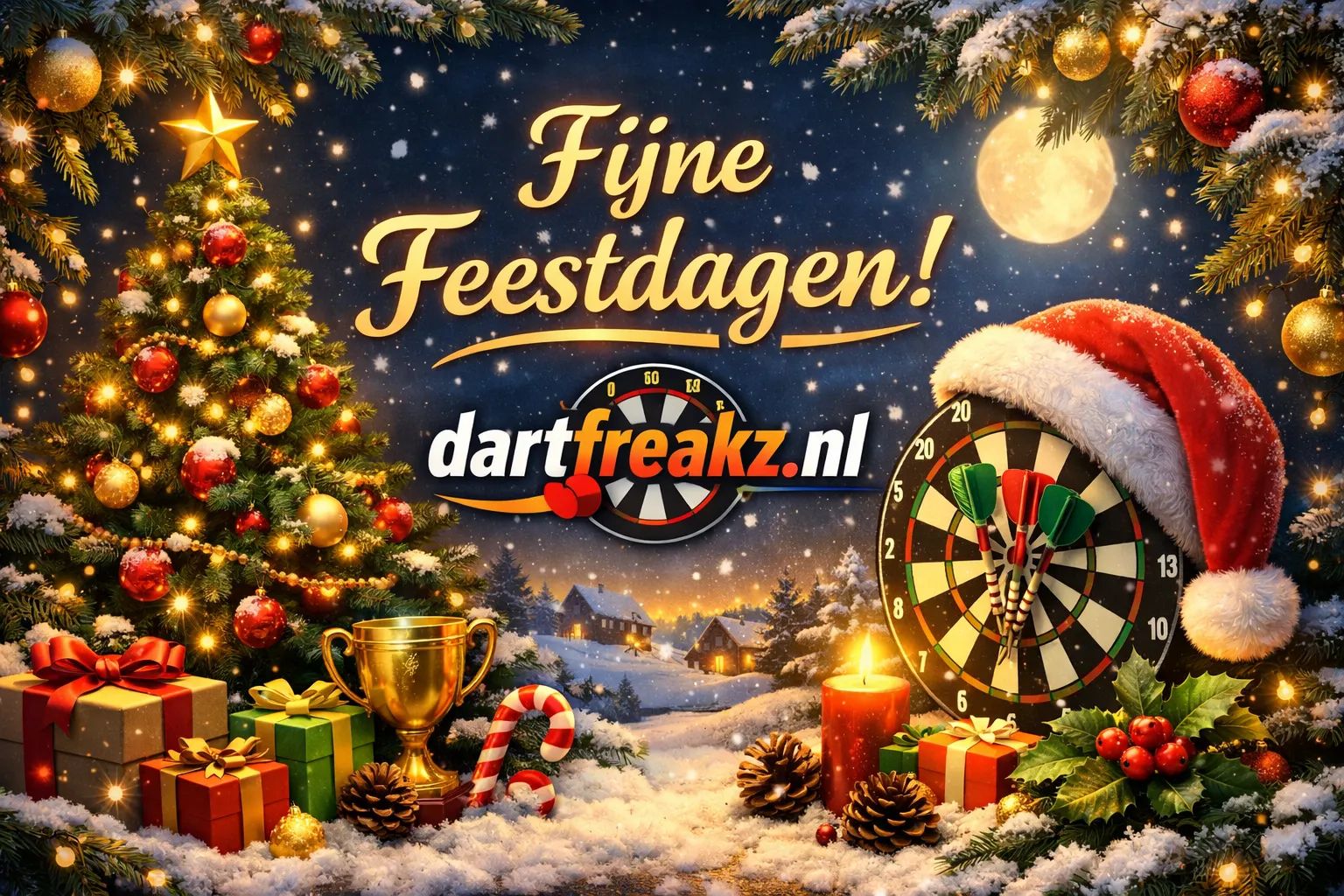 Kerst, het team dartfreakz wenst u fijne feestdagen