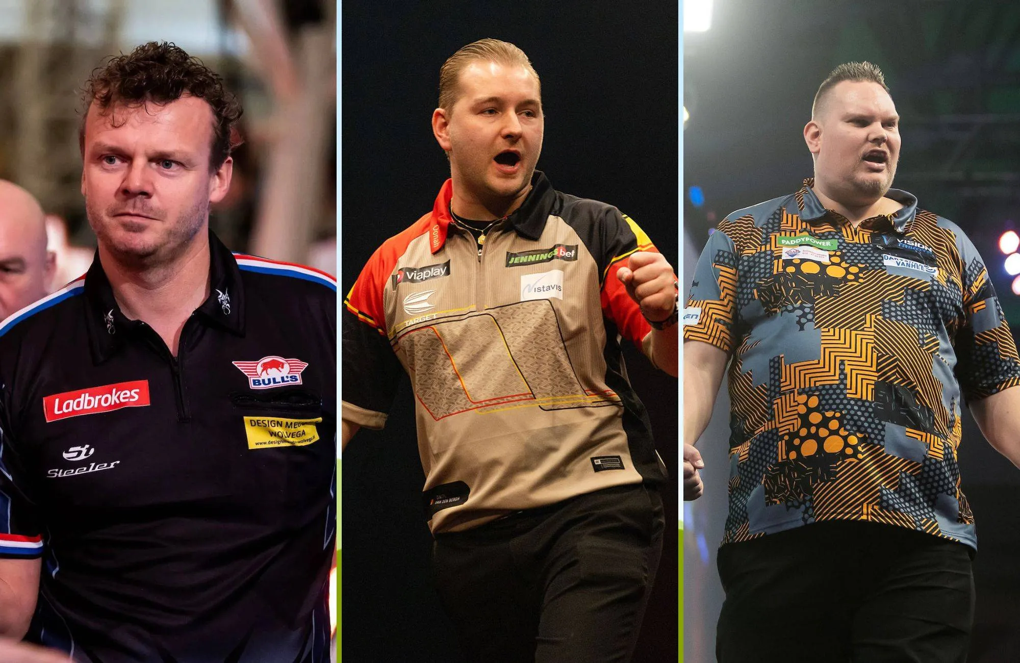 PDC WK Richard Veenstra, Welsey Plaisier en Dimitri van den Bergh