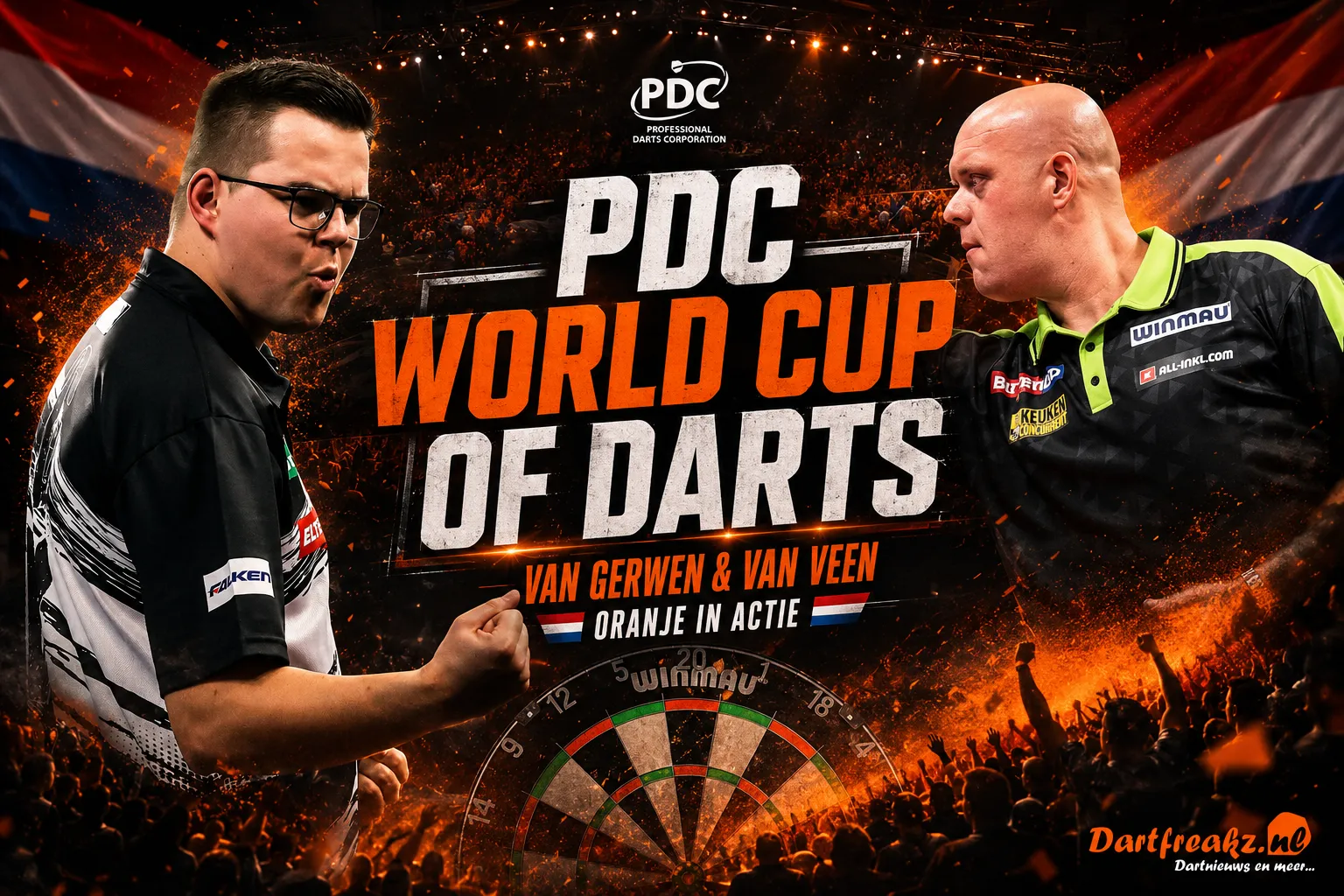 World Cup of Darts WCoD Van Veen en Van Gerwen