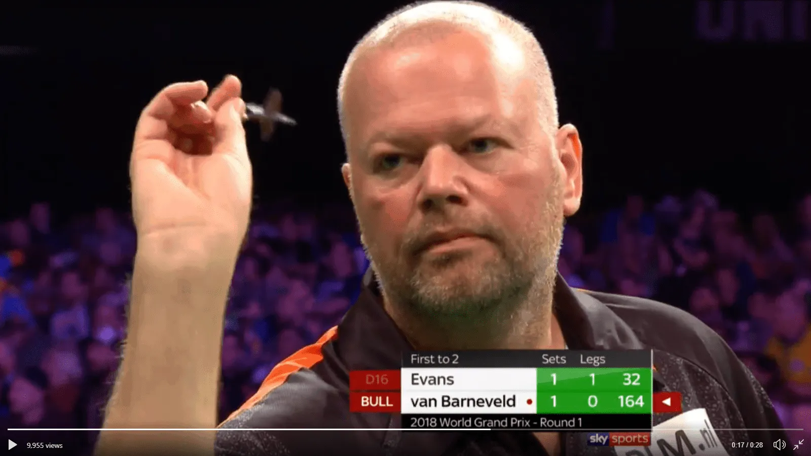 Van Barneveld 164 finish