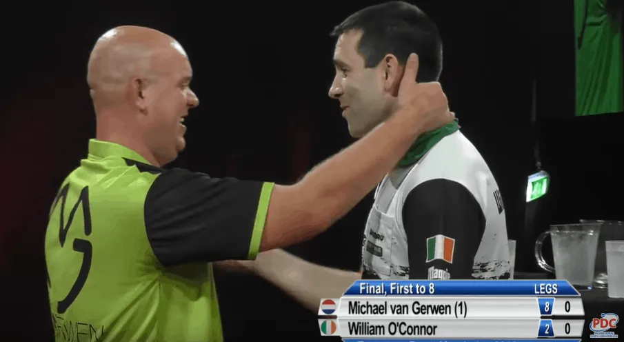 2019 09 01 11 16 47 Van Gerwen v OConnor FINAL European Darts Matchplay 2018 YouTube