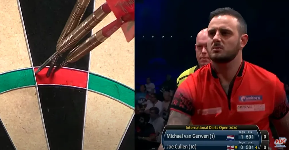 2020 10 27 12 05 48 Van Gerwen v Cullen  Final   2020 International Darts Open   YouTube