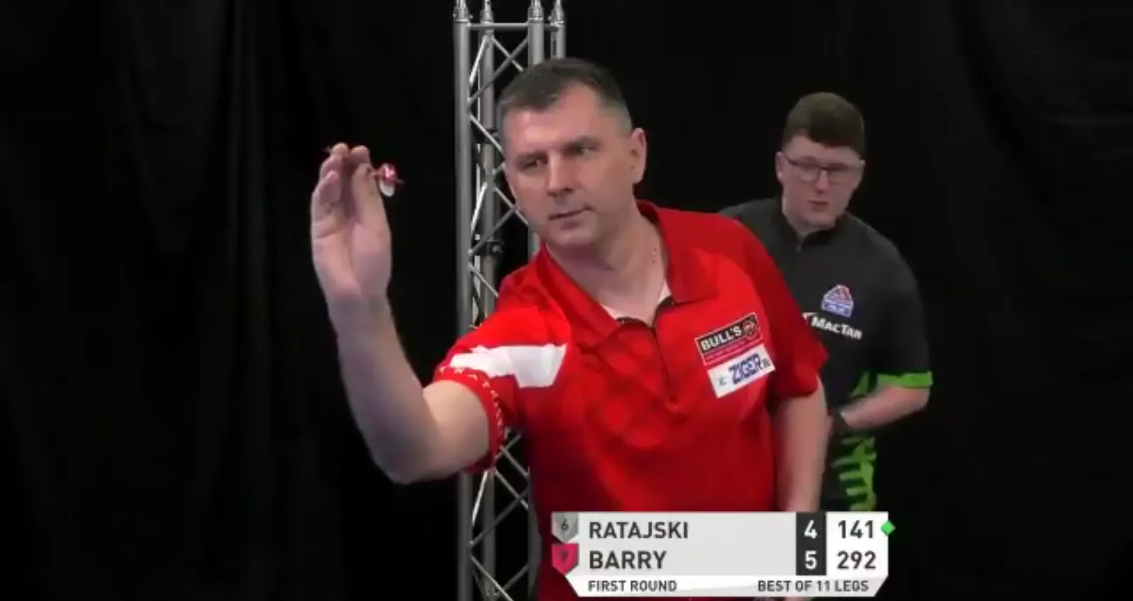 2021 04 27 12 33 16 PDC Darts on Twitter  🚨NINE DARTER 🚨 Krzysztof Ratajski kicks things off on D