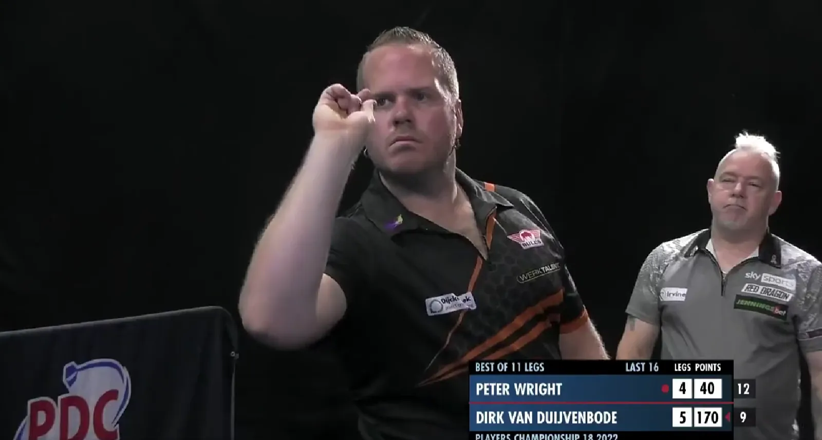 2022 07 08 16 56 18 PDC Darts on Twitter  BIG FISH FOR A BIG WIN! The biggest checkout of the lot f