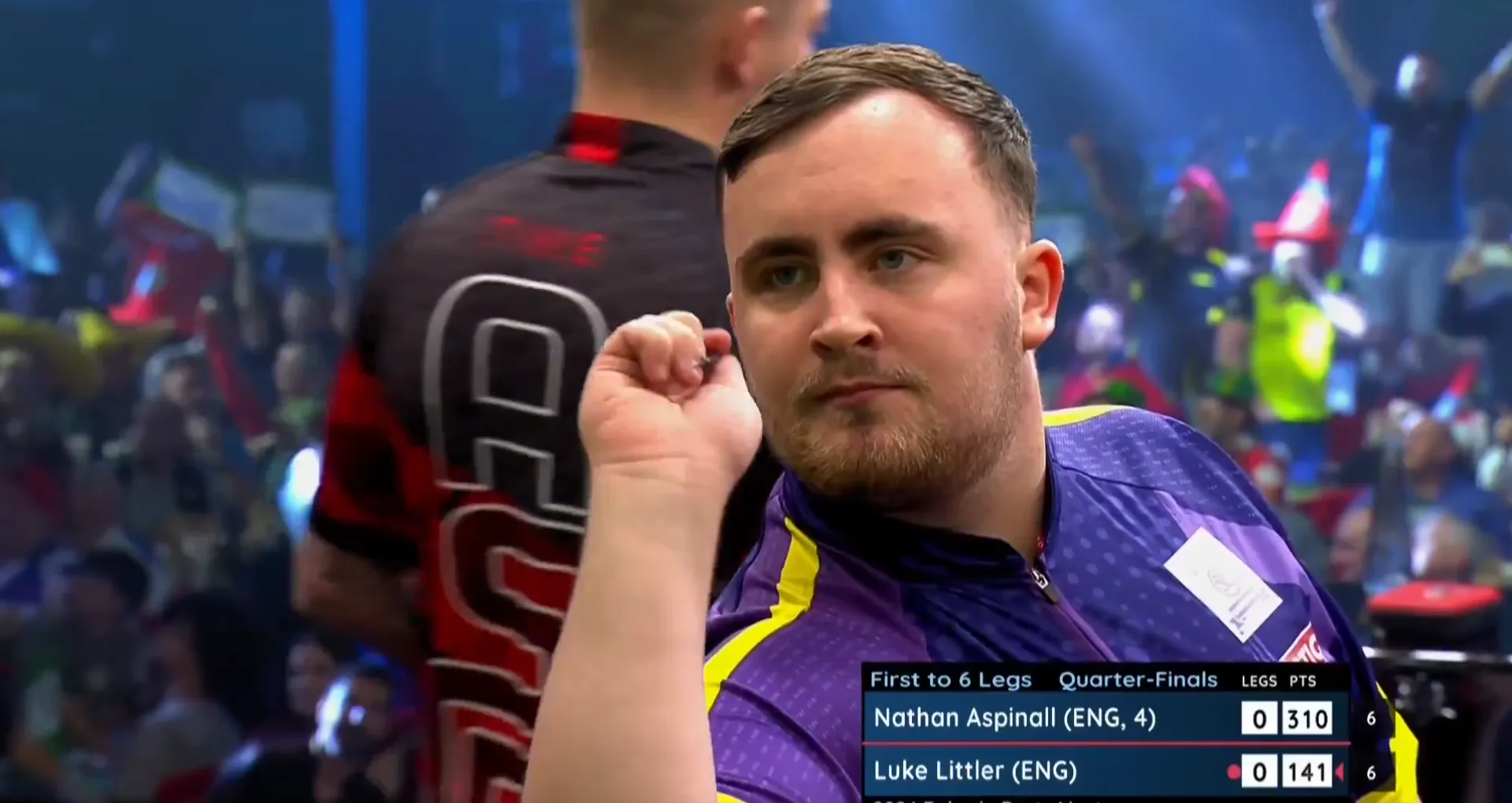 2024 01 19 18 18 12 pdc darts on x luke littler hits a nine darter more history from the 16 ye