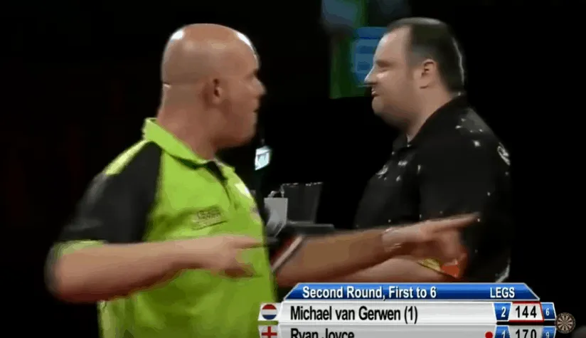 2019 09 01 11 17 45 Michael van Gerwen 9 Darter 2018 PDC European Matchplay YouTube