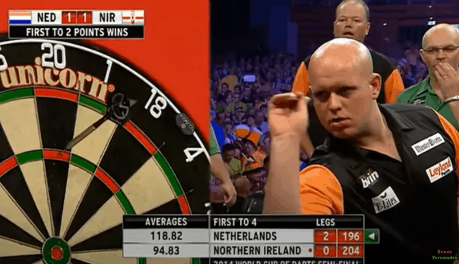 2020 06 14 00 40 09 PDC World Cup of Darts 2014 Semi Final NED VS NIR van Gerwen van Barneveld