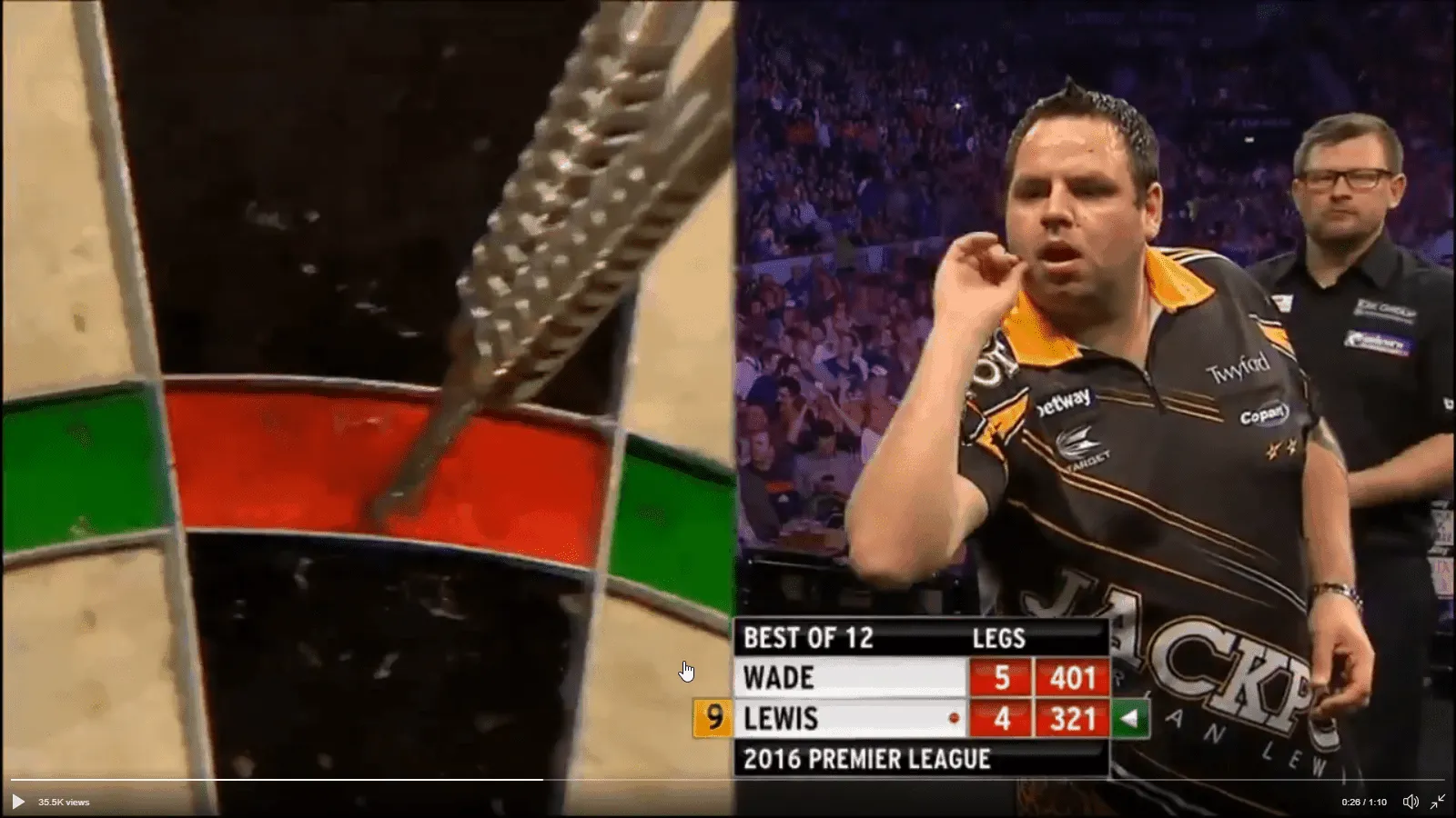 Adrian Lewis 9darter