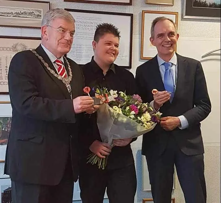 Justin van Tergouw huldiging e1516800487377