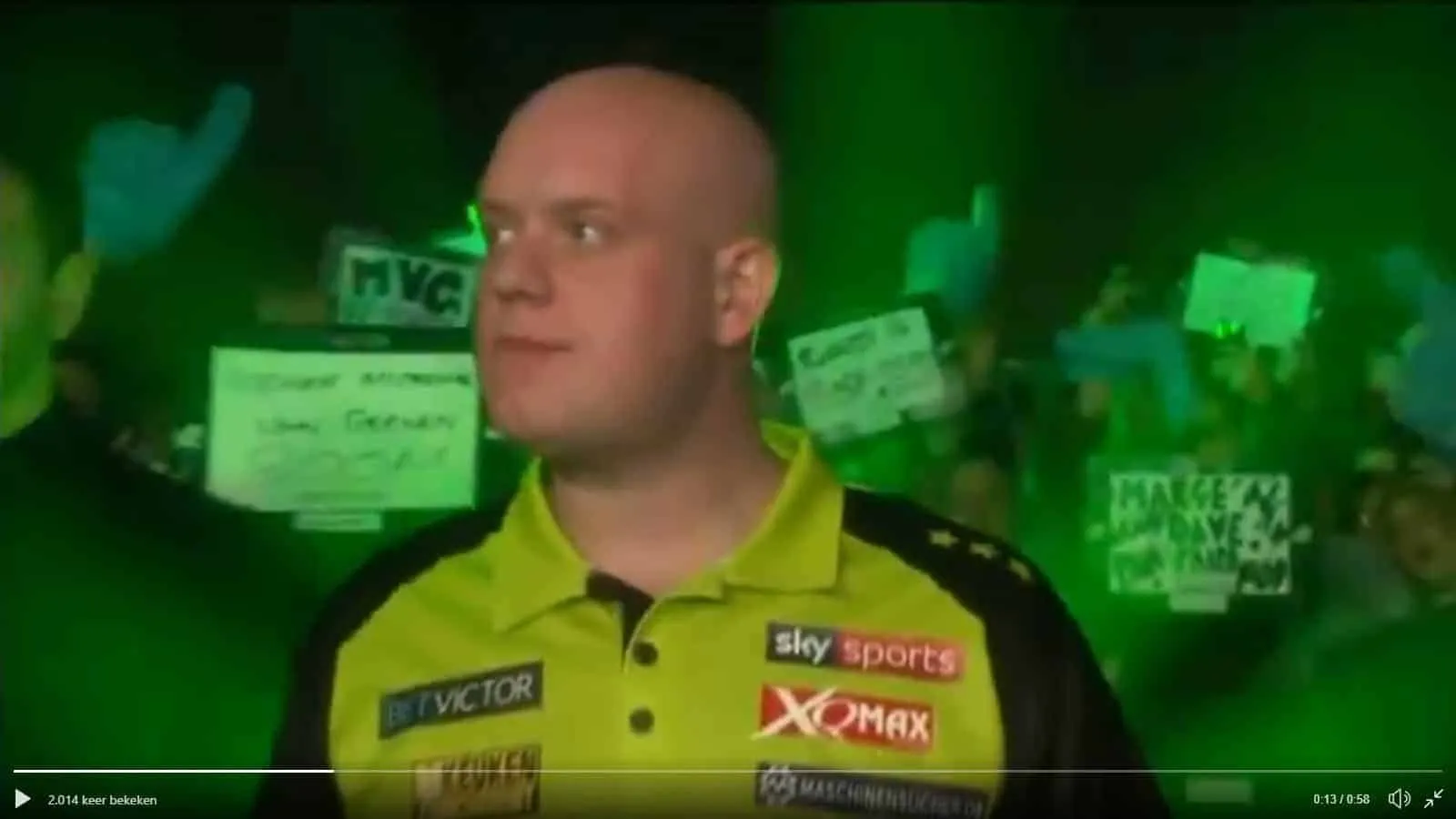 Van Gerwen opkomst