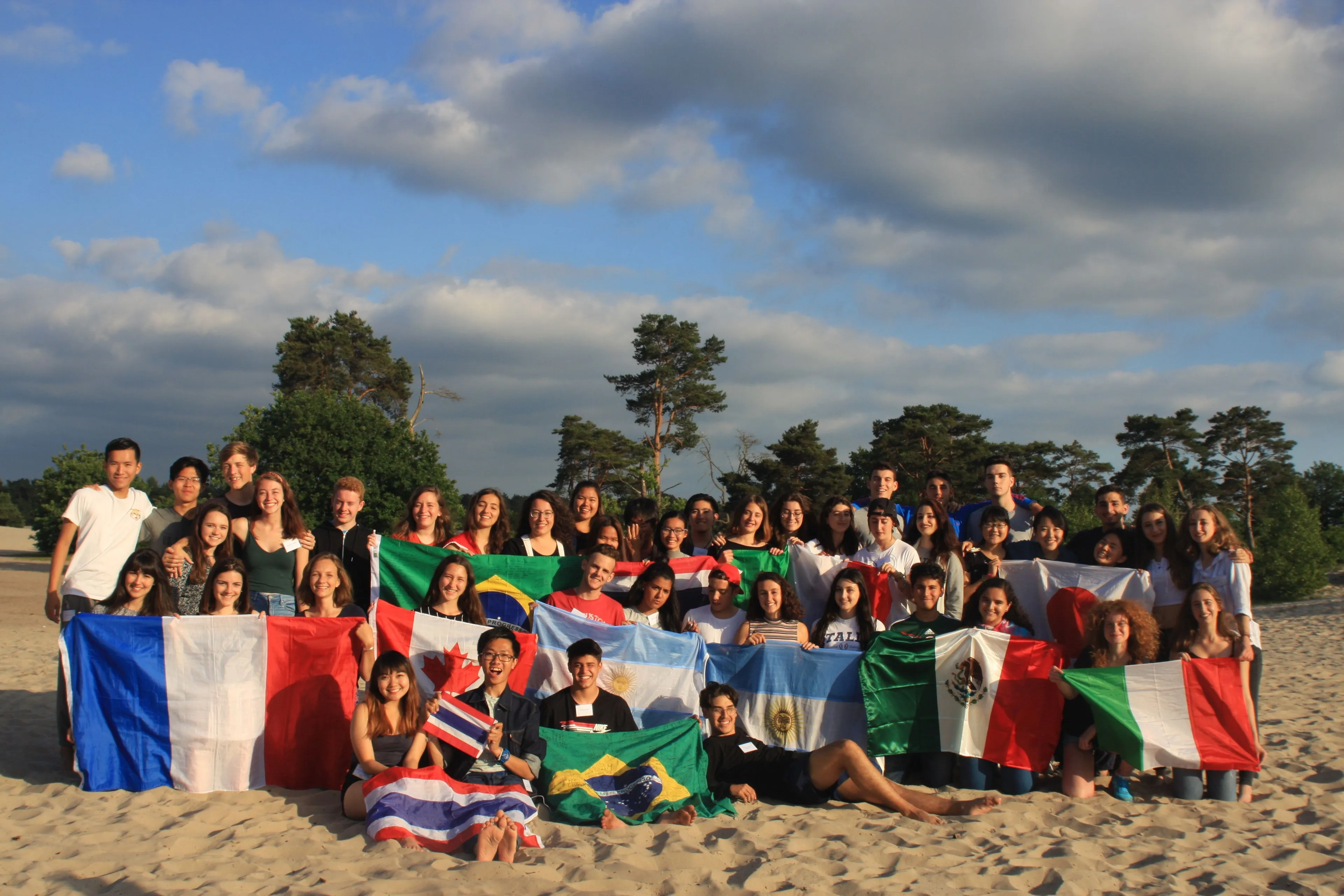 afsers in ned with flags 1
