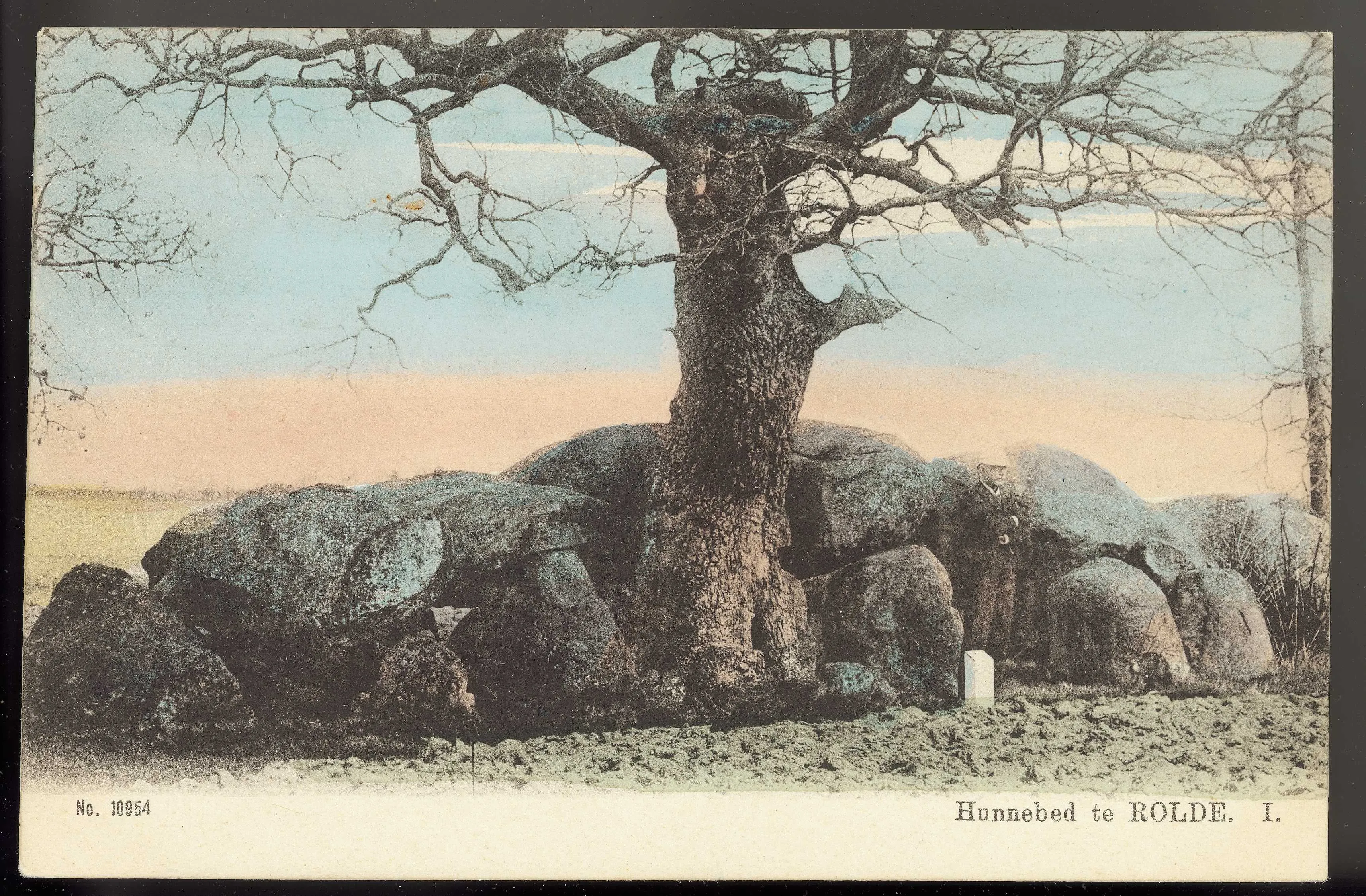 ansicht hunnebed te rolde fotograaf kramer rond 1900