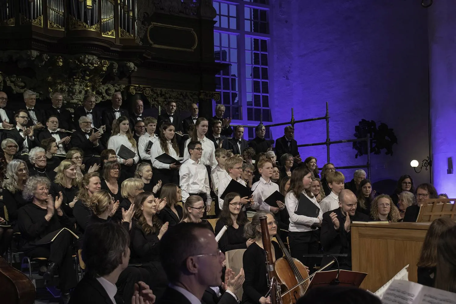 applaus voor de jonge zangers