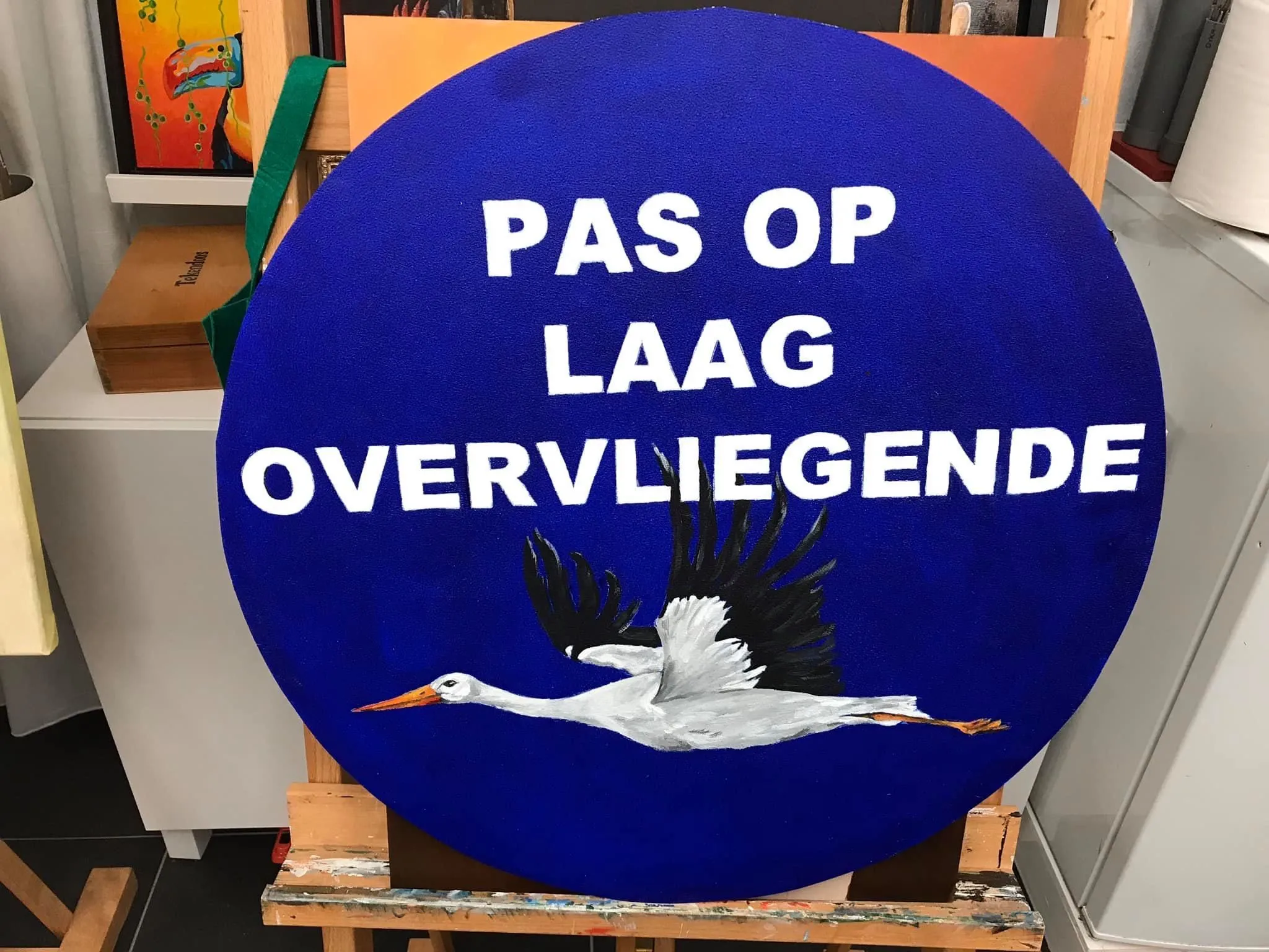 bord ooievaars zwaantje ten have1
