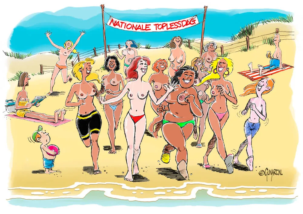 cartoon 1000 toplessdag