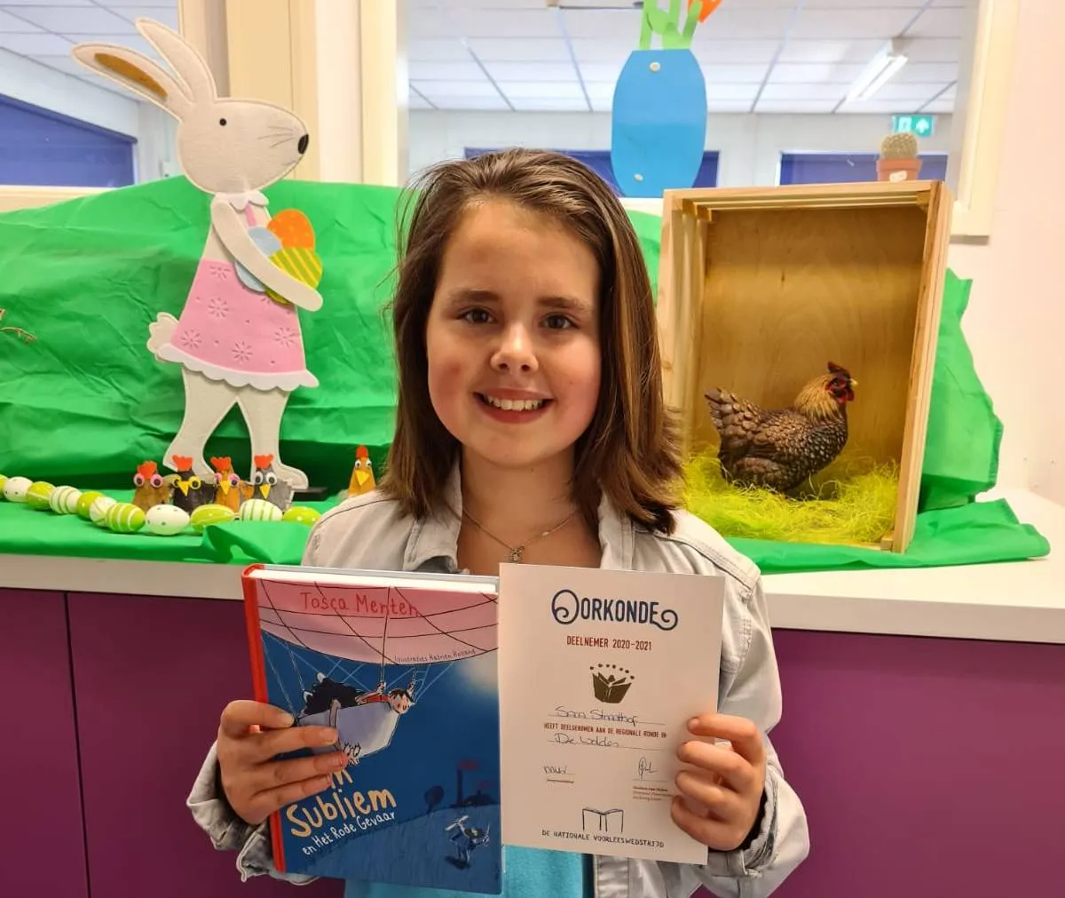 echten sara straathof voorleeskampioen de wolden