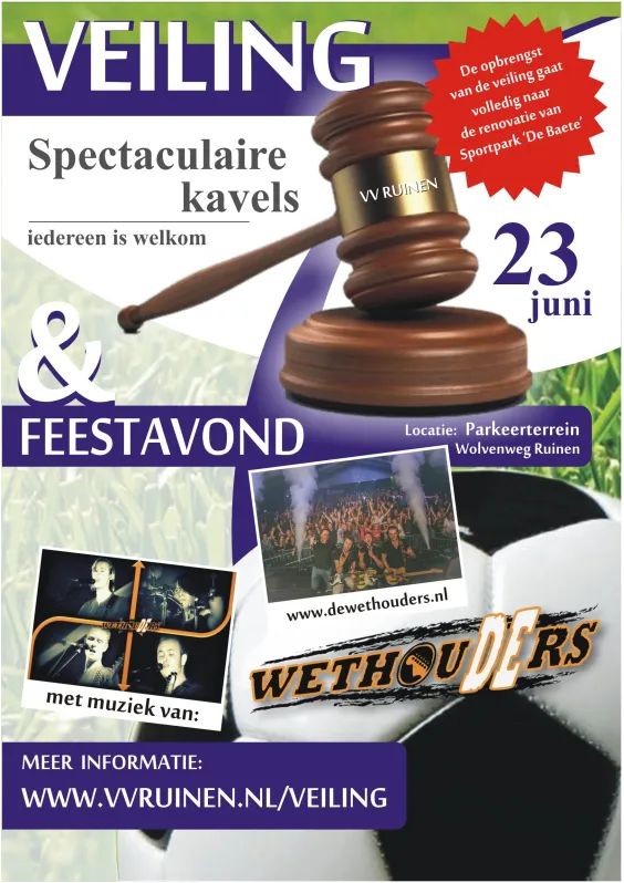 flyer veiling ruinen