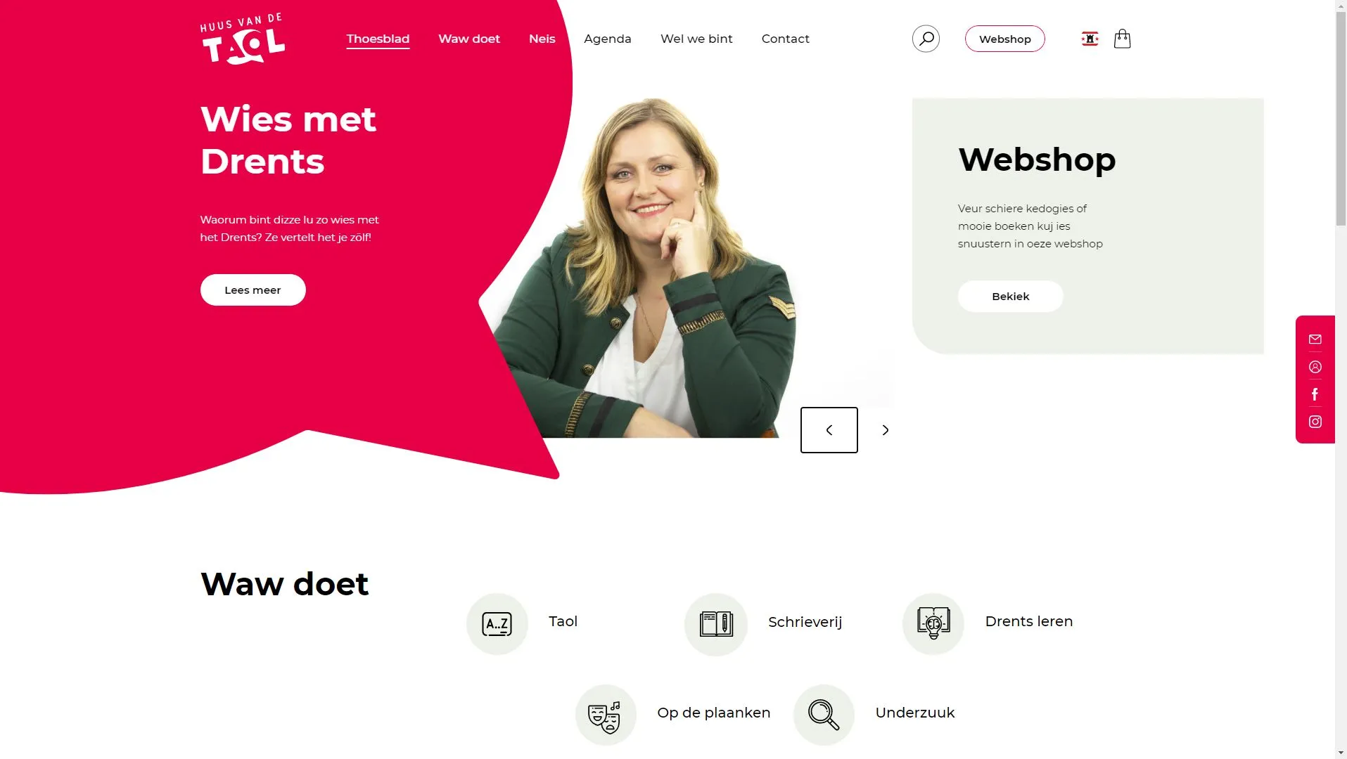 neie webstee huus van de taol 1