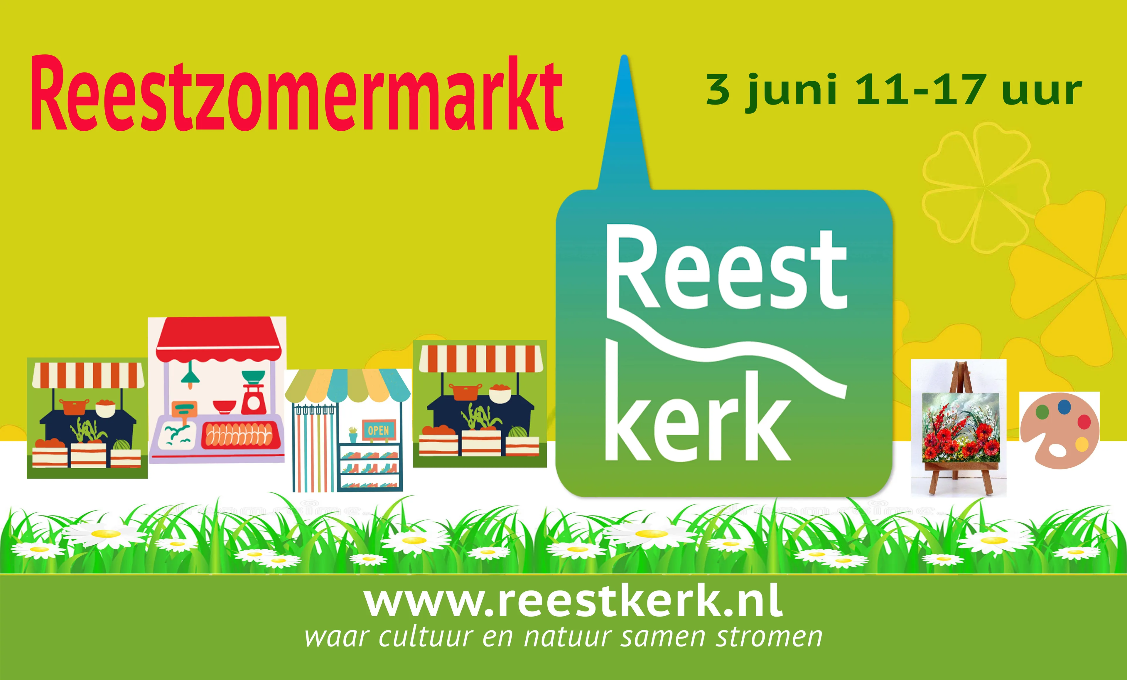 reestkerk banner reestzomermarkt