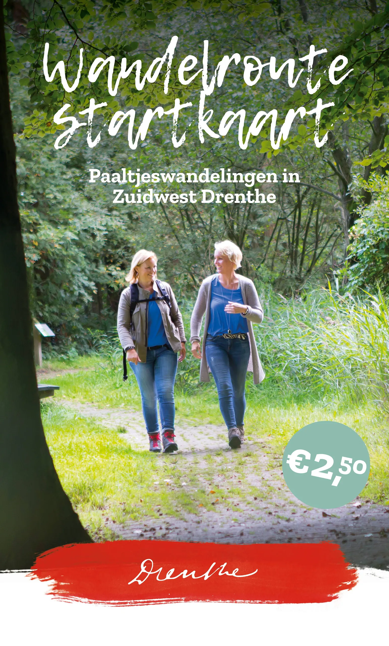 wandelroute startkaart zuidwest drenthe voorzijde