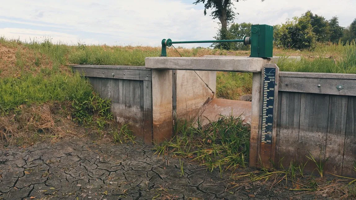 wdod drooggevallen stuw