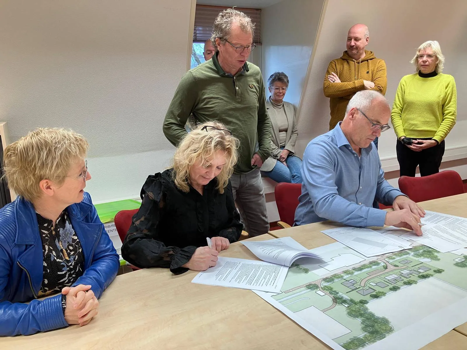 ruinerwold initiatiefnemers buddingewold tekenen anterieure overeenkomst