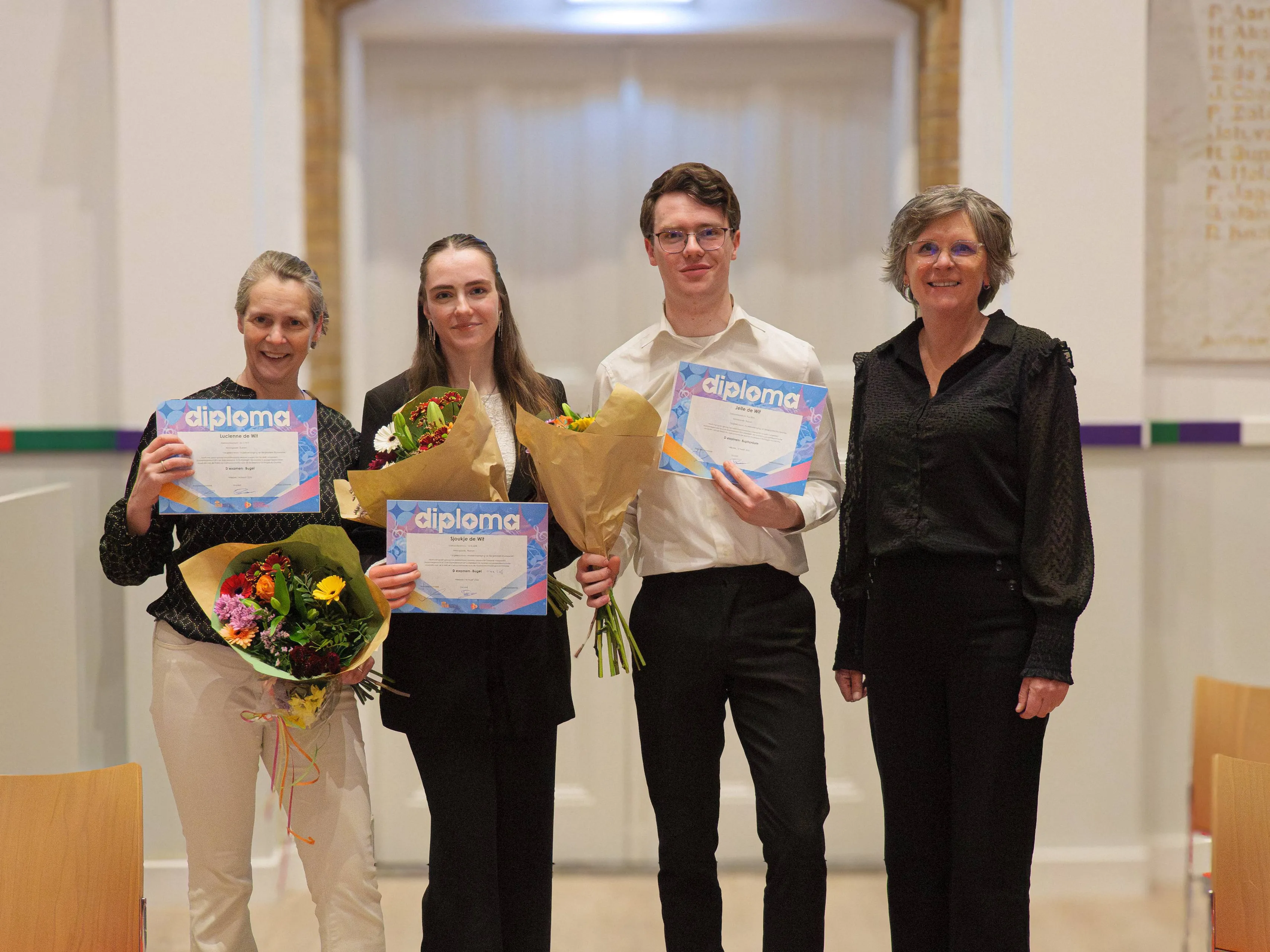 Ruinen Familie De Wit Muziekdiploma D