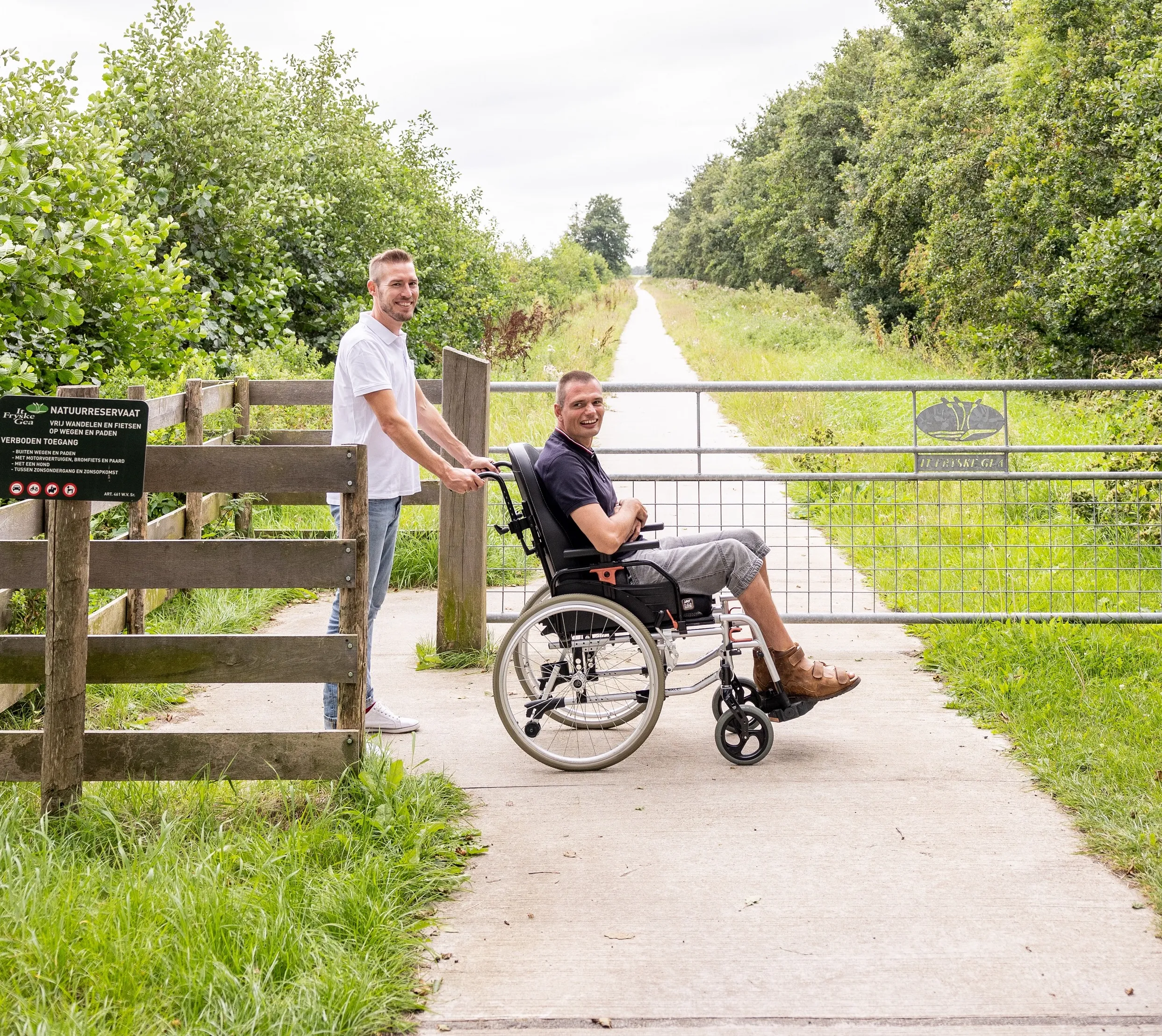 a toegankelijkheid pad rolstoel it fryske gea