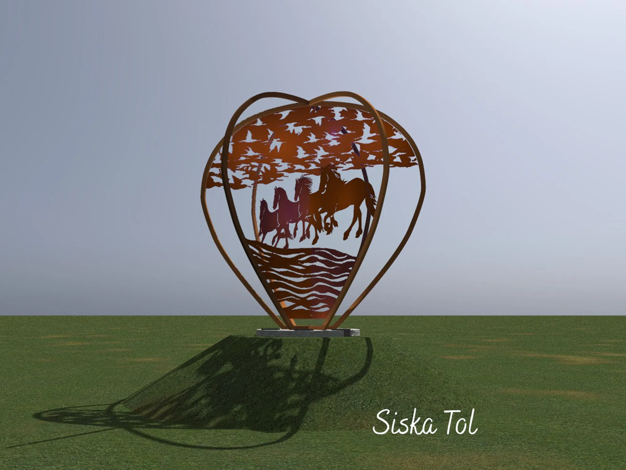 impressie ballon van staal siska tol