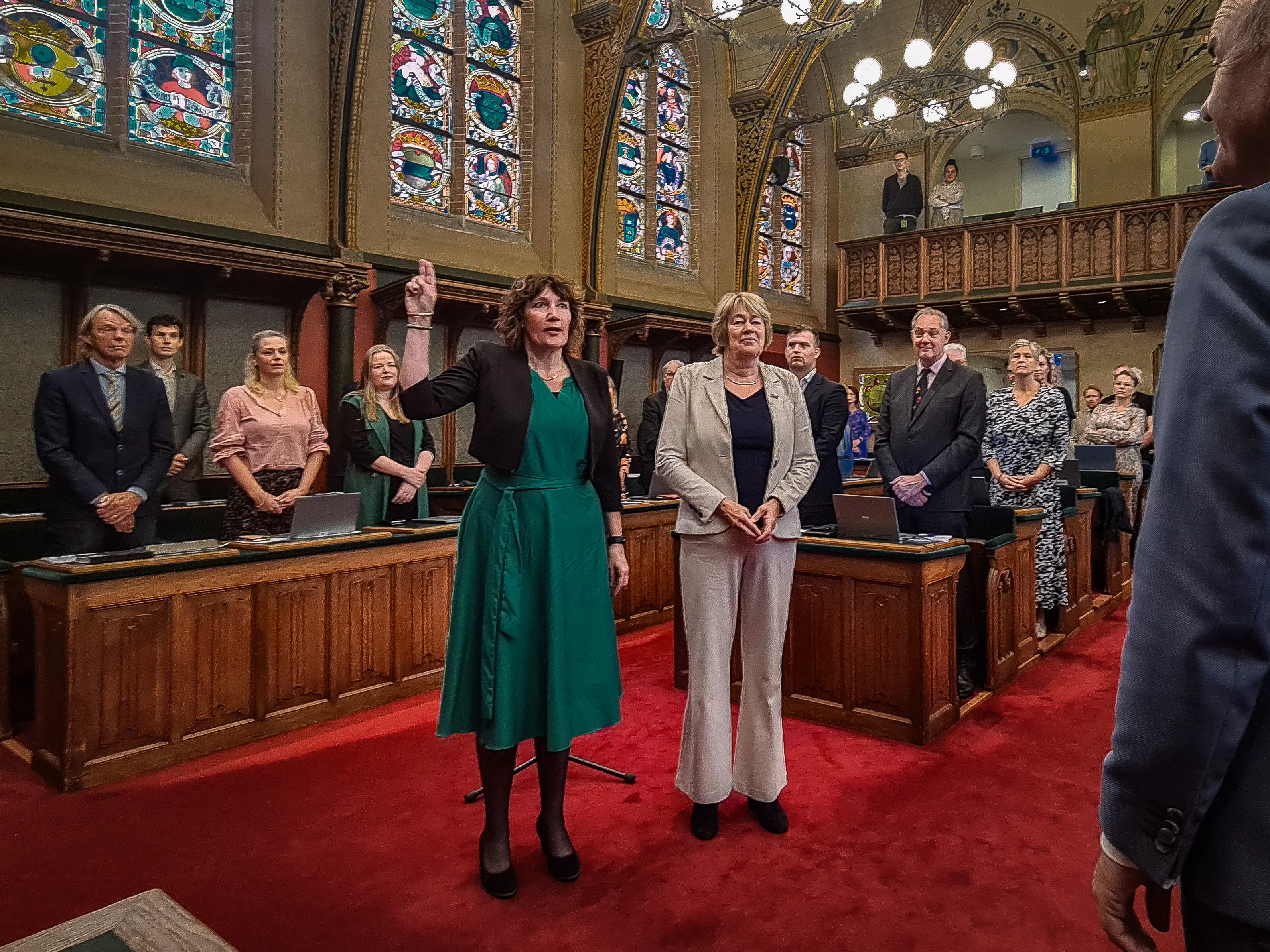 petra ellens cu links en attje meekma cda rechts