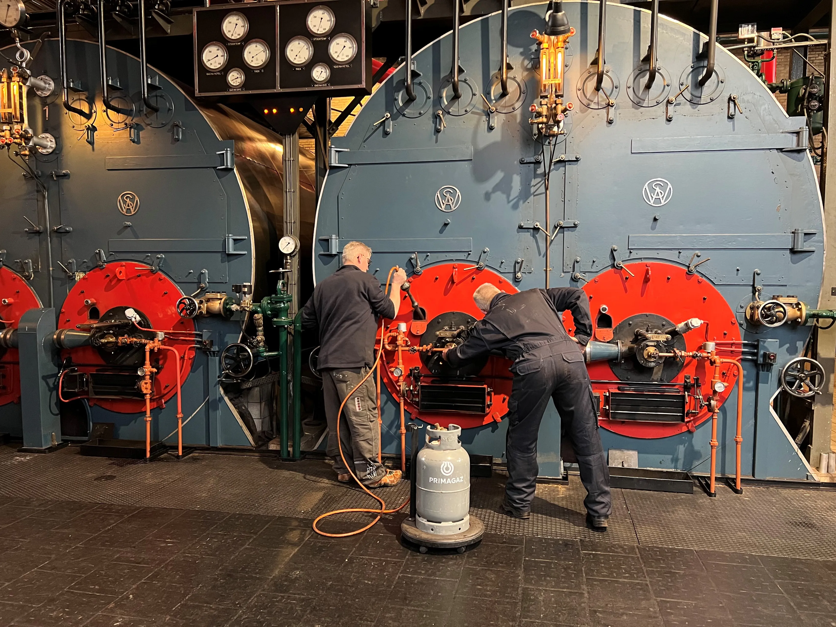 sh ketels worden aangezet