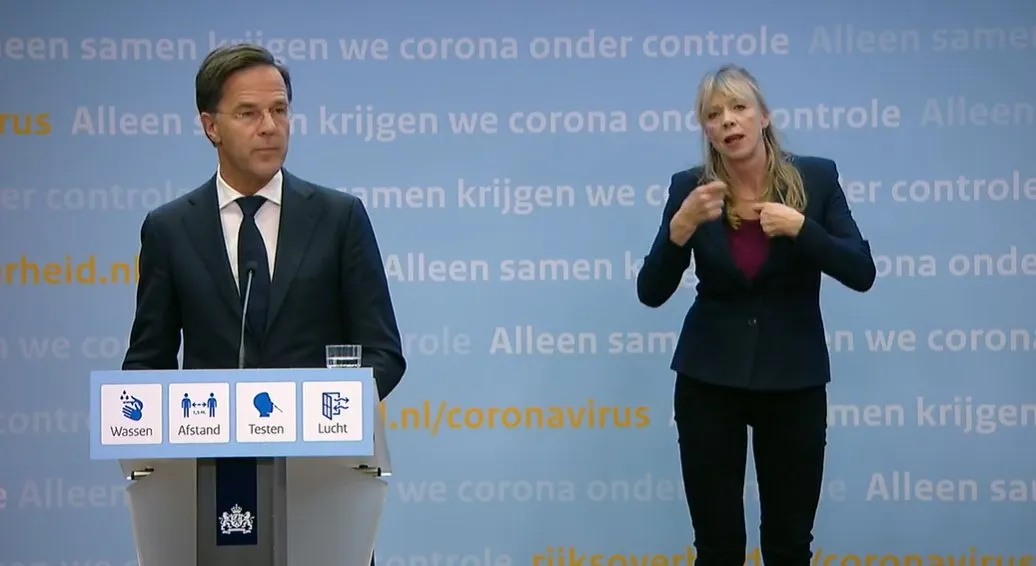 stilbeeld persconferentie