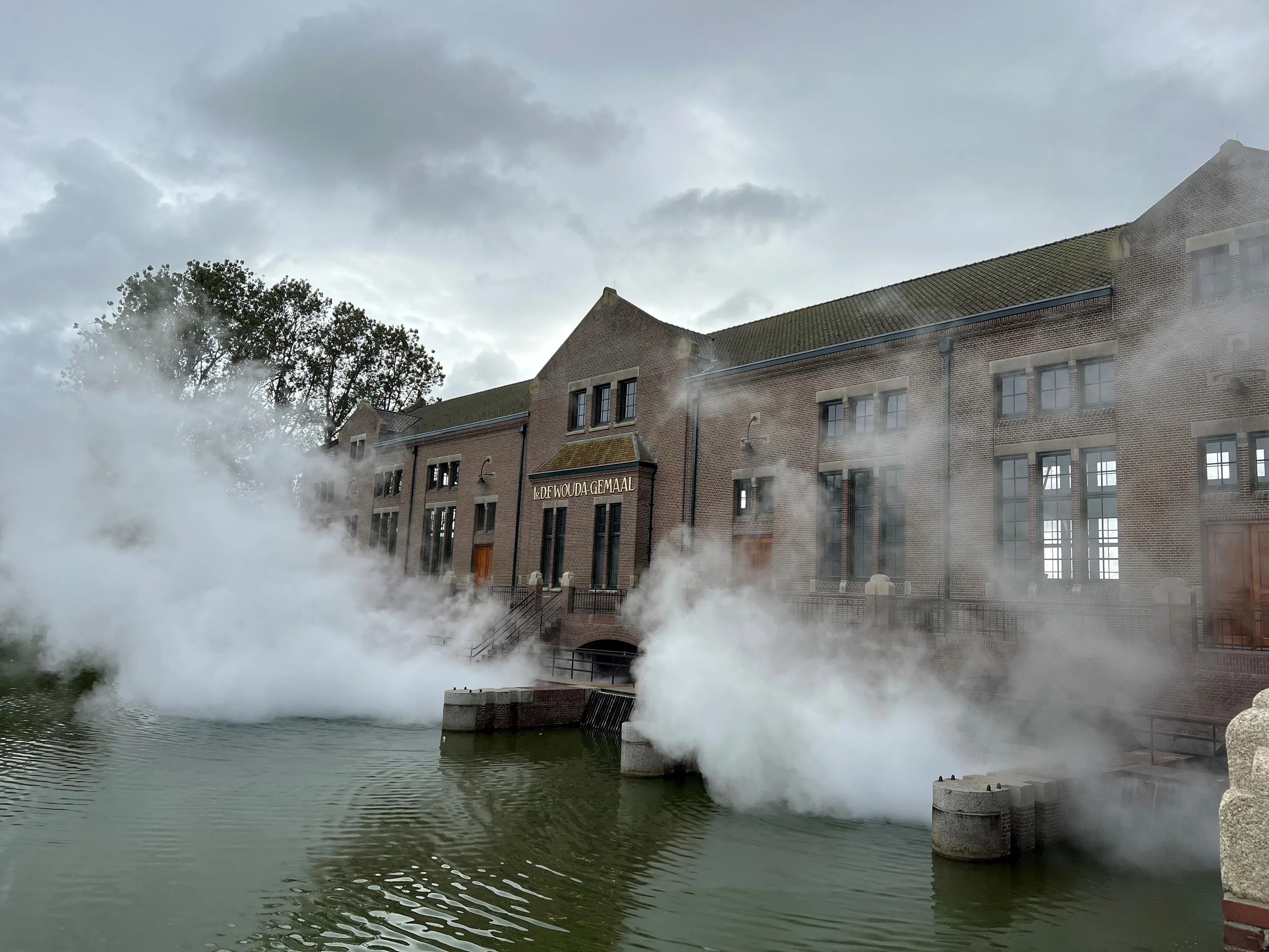 woudagemaal onder stoom in december 2023