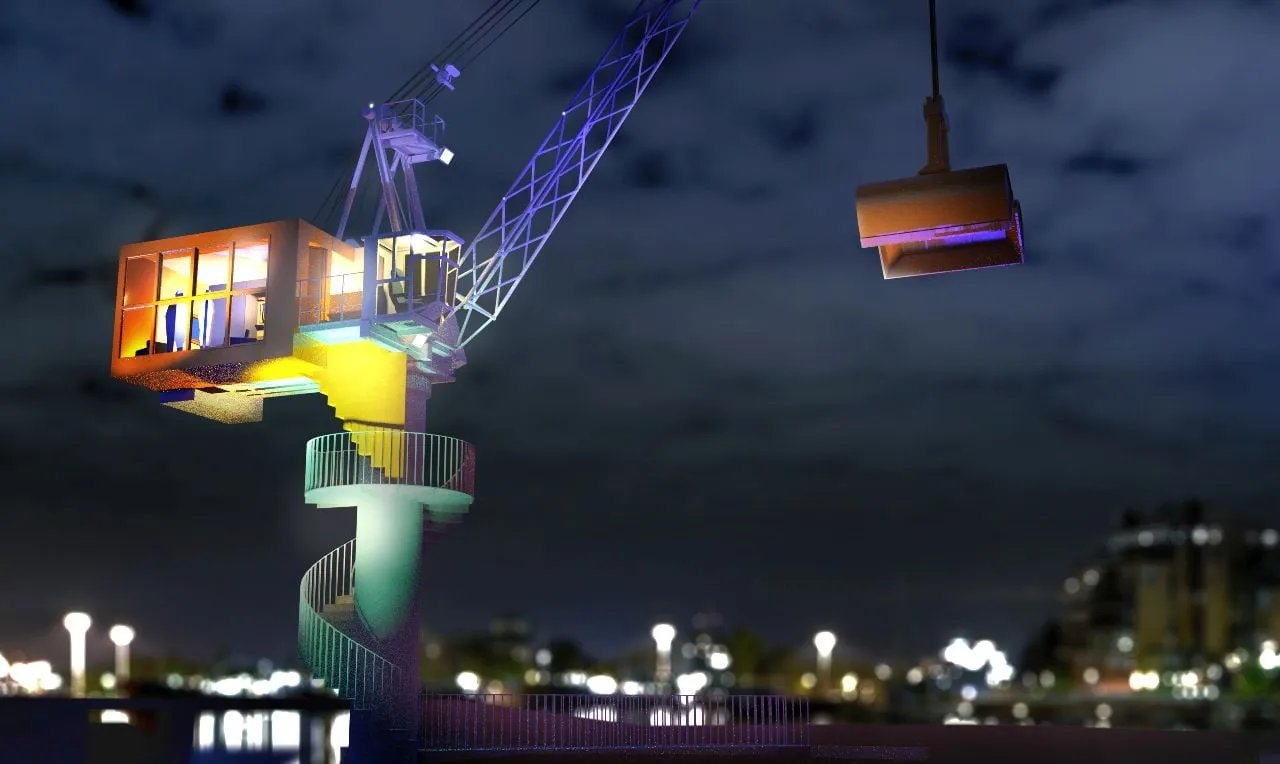 3d nacht bossche kraan