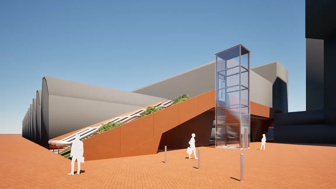 sfeerimpressie lift paleisbrug westkant