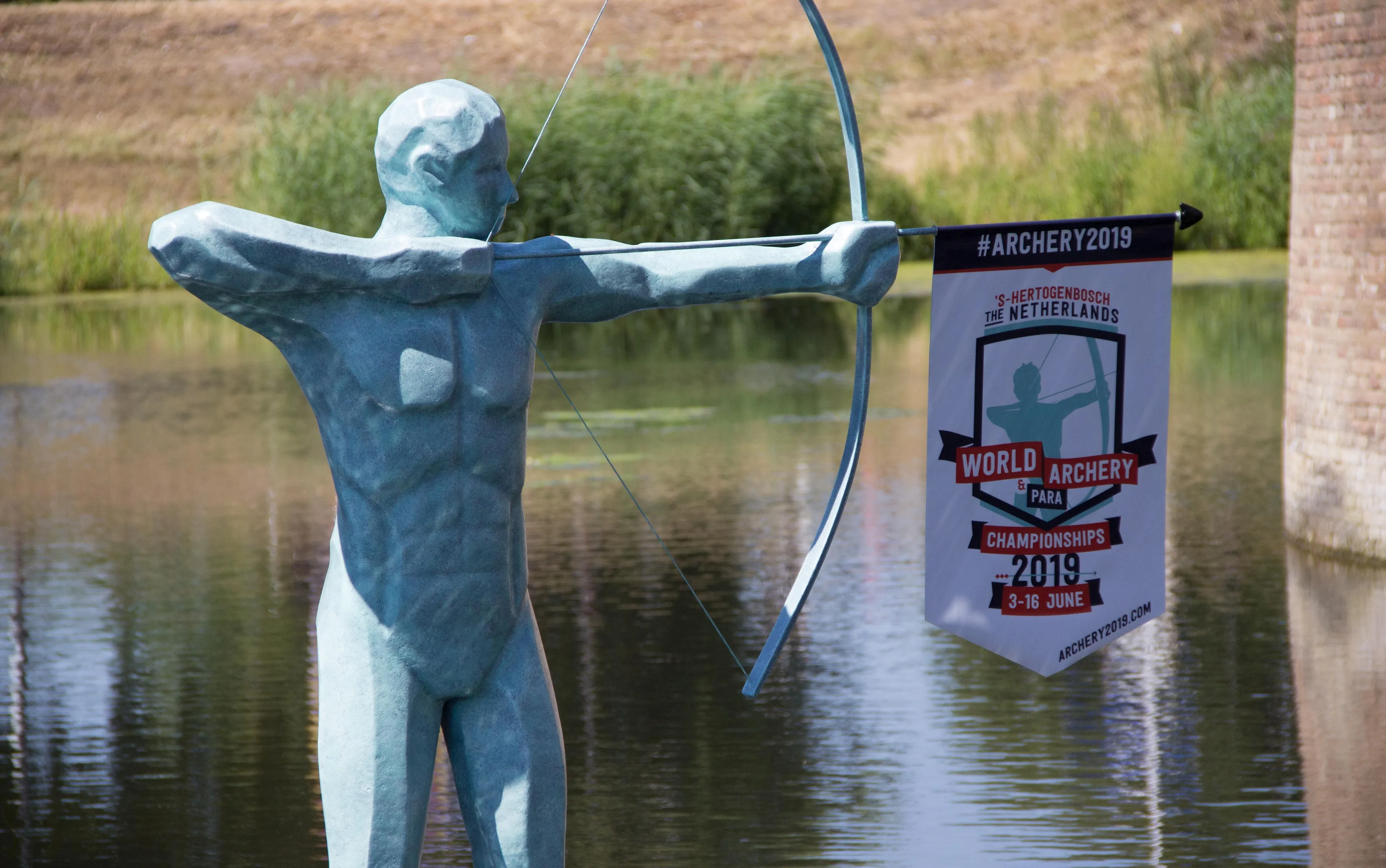 ster wk handboogschieten 2019 standbeeld