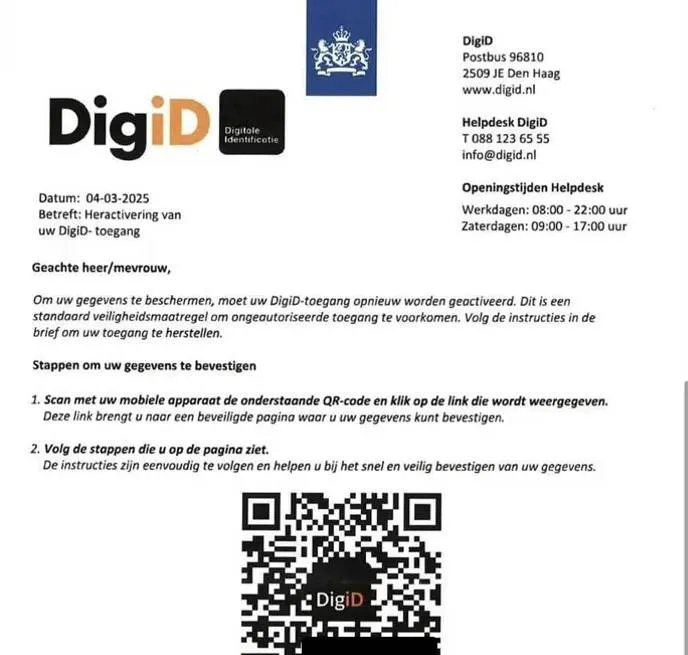 digid valse brief nieuwfbrief
