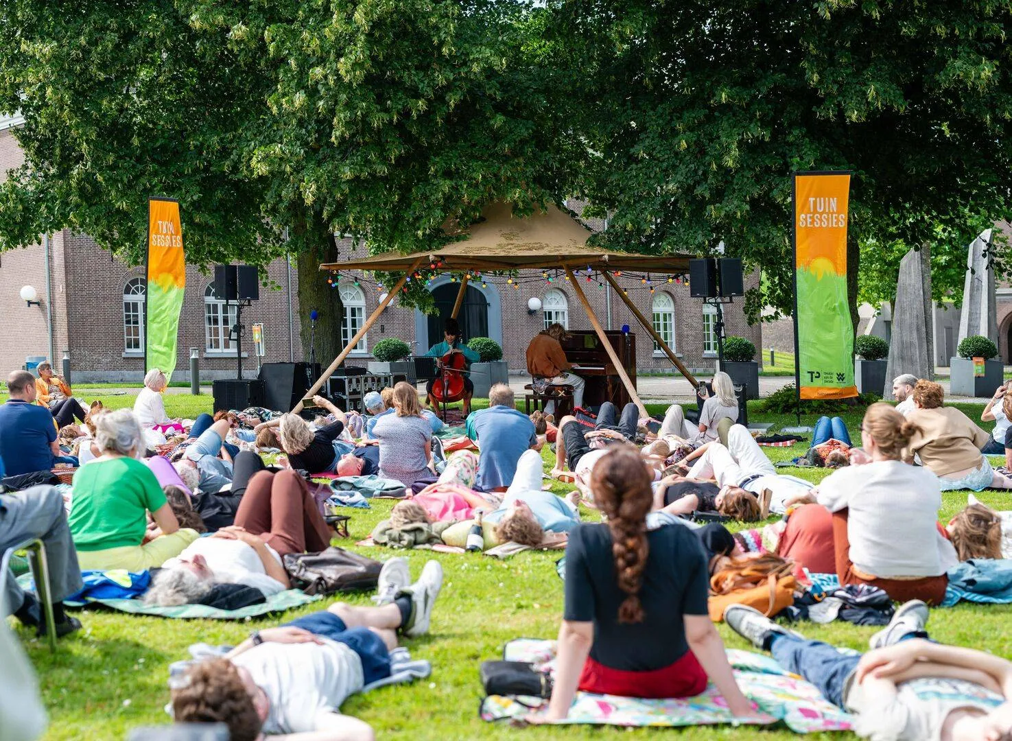 challem tijdens de tuinsessies 2024 foto door huib kleian