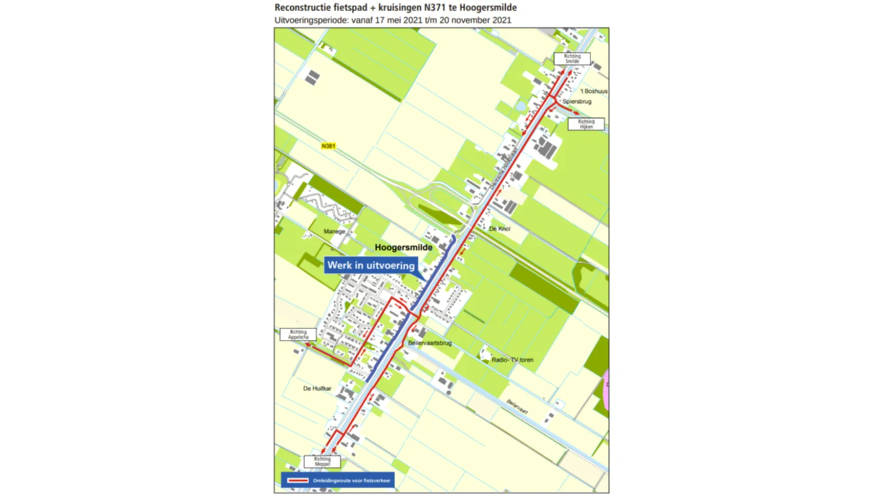 hoogersmilde-n371-wegwerk