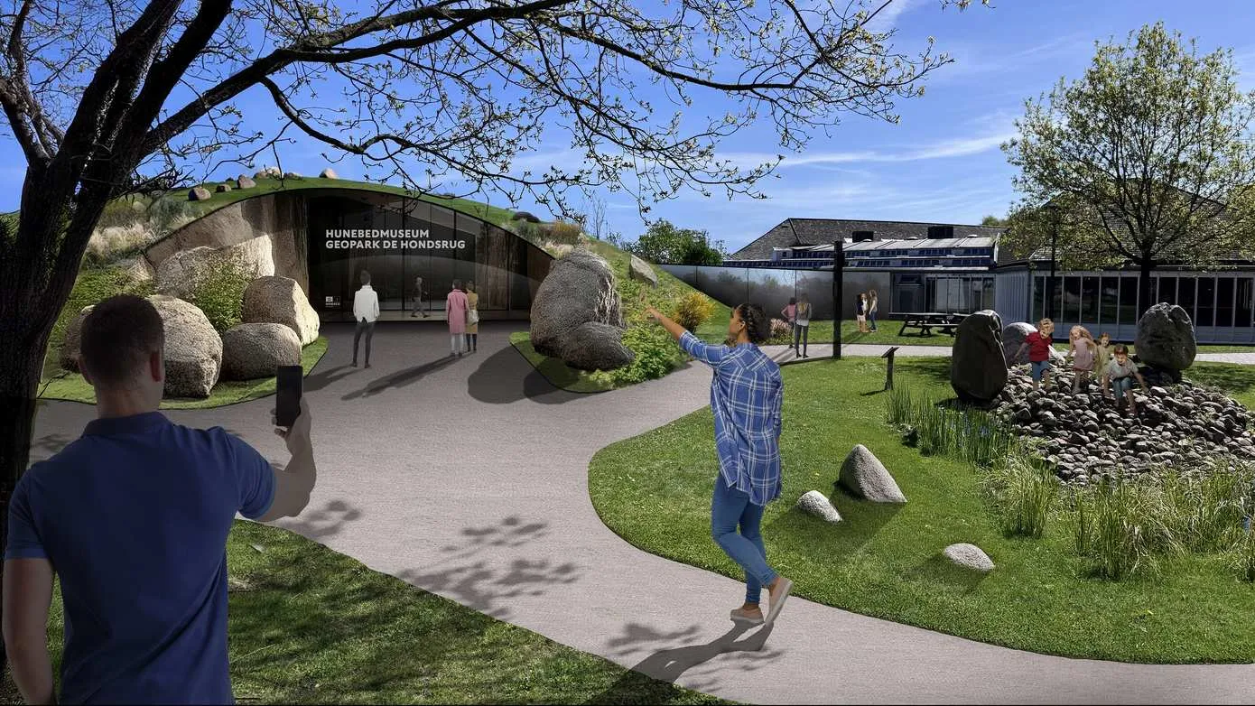 Hunebedmuseum-GeoparkdeHondsrug-Entree-facade-tinker_imagineers