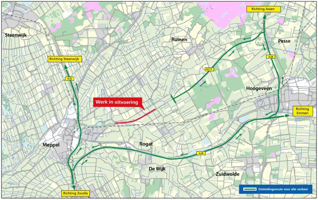 n375-omleidingsroutes