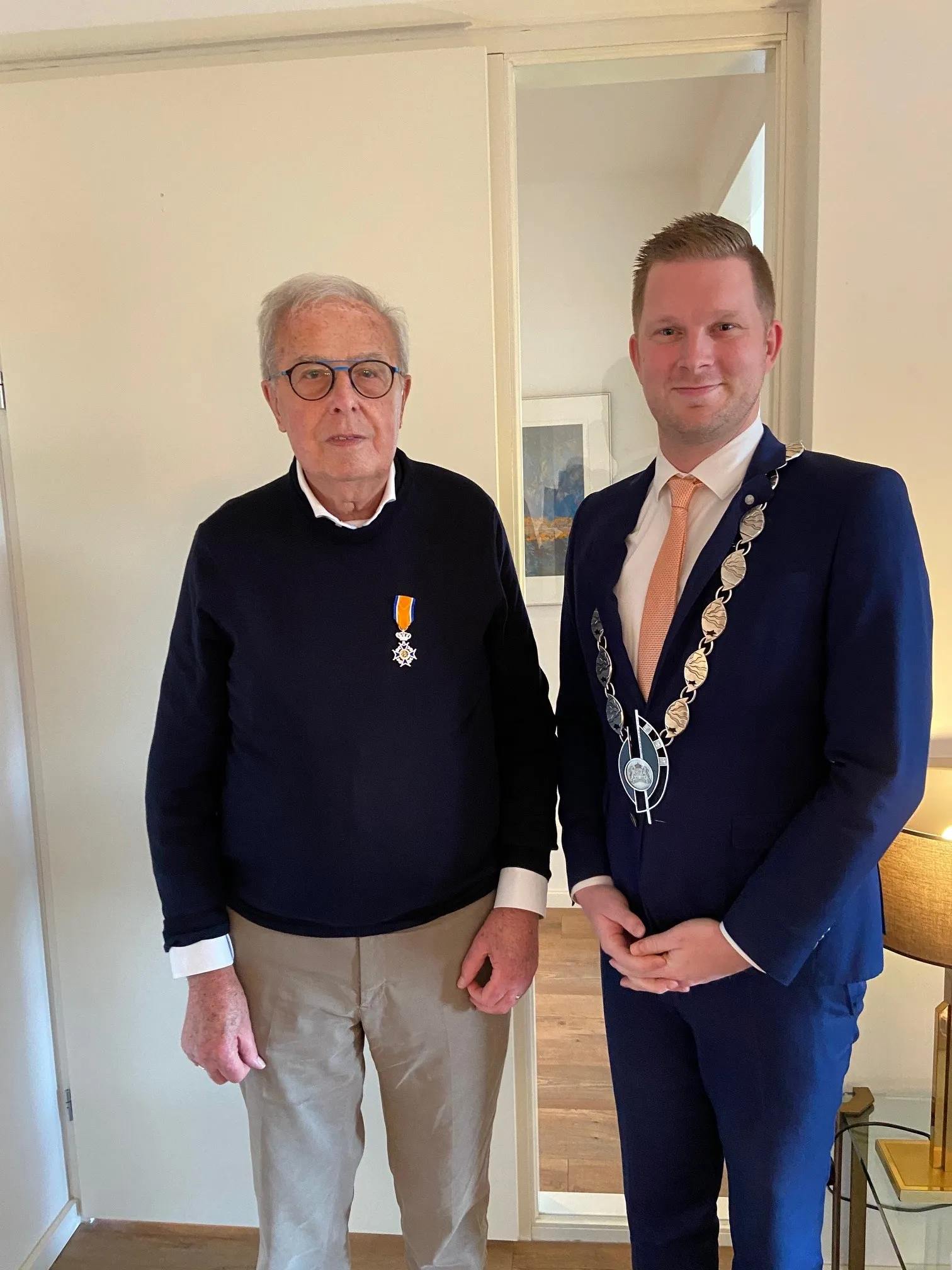 de heer hoondert en burgemeester scholtze