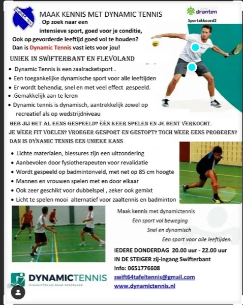 dynamic tennis sport in dronten