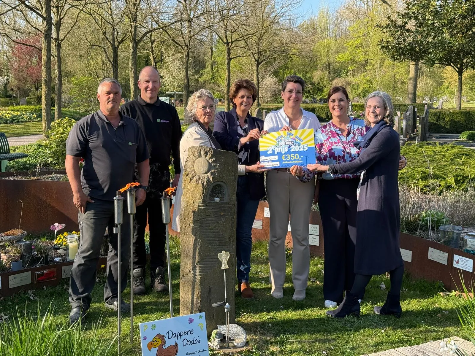 overhandiging waardecheque dappere dodos gem dronten