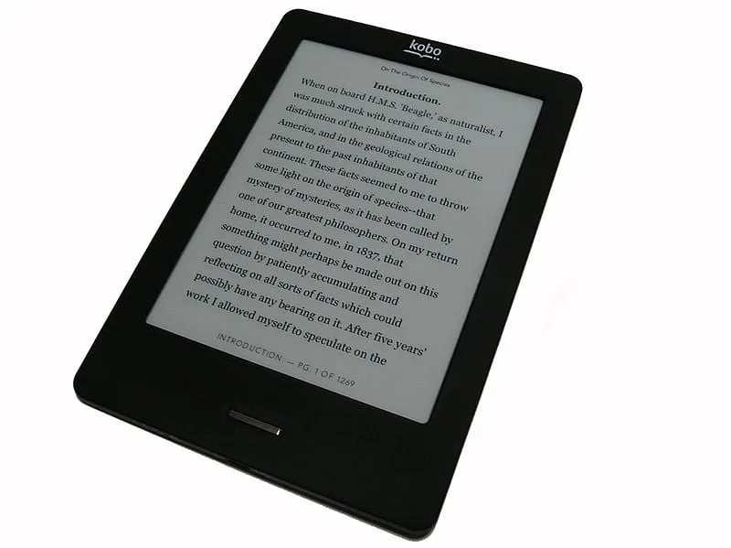 800px kobo ereader touch black front honza chodec cc by sa 30